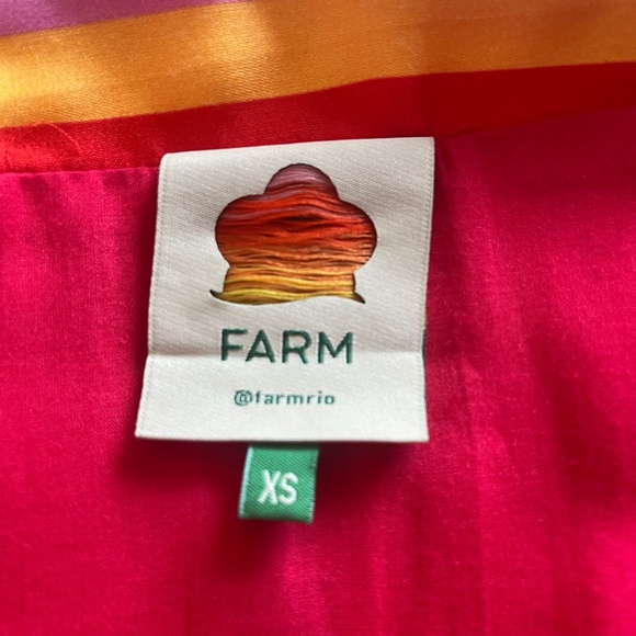 Farm Rio Lucy Parrot Stripe Tie Waist Embroidered Birds Cover Up Kimono Jacket - Picture 14 of 16